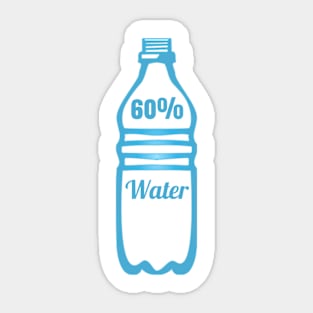 60% Water Sticker